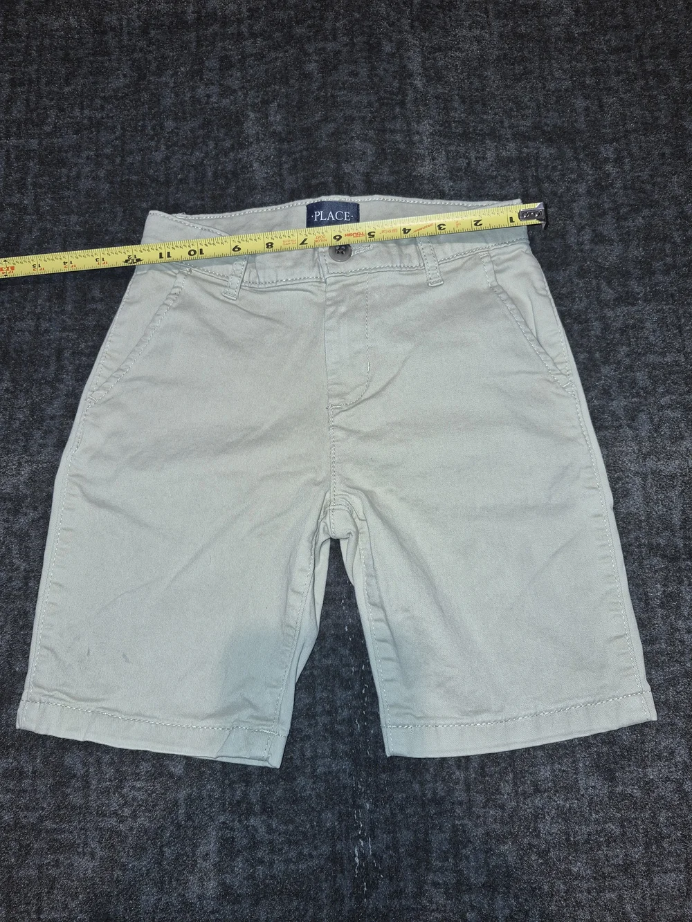 The Children's Place Beige Flat-Front Khaki Shorts Kids Size 7